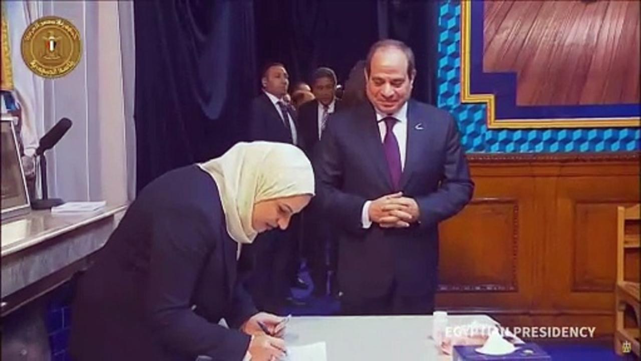 Egypt's Sisi votes in presidential election likely to give him third term