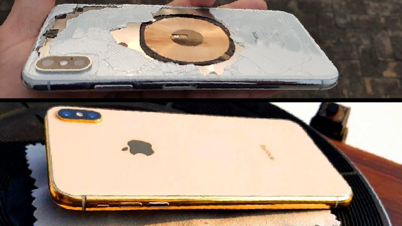 Destroyed IPhone XS Max - GOLD Restoration