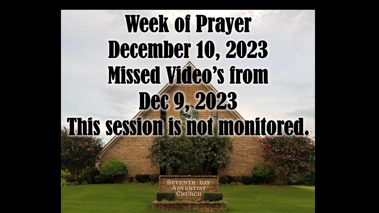 Week of Prayer - Pastor Franklin Allen