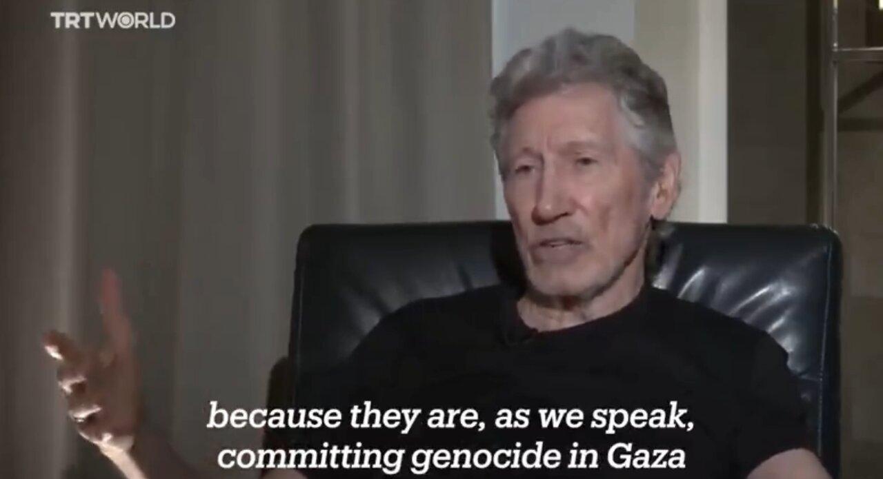 ROGER WATERS SPEAKS TO TRT WORLD ABOUT ISRAEL’S WAR ON GAZA - CREDIT - TRT WORLD !!!