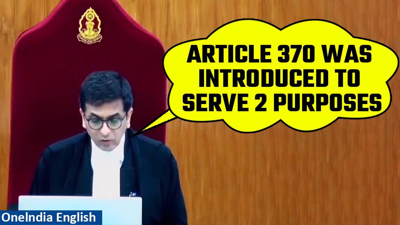 Article 370: J&K becomes integral part of India | Watch CJI Chandrachud’s verdict | Oneindia News