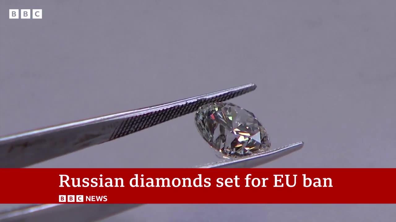 Russian diamonds set for ban under new EU sanctions | BBC News #Russia #Ukraine #BBCNews