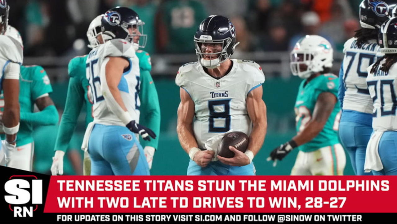 Levis and Titans Lead Two Straight Touchdown Drives to Shock the Dolphins With Late Comeback