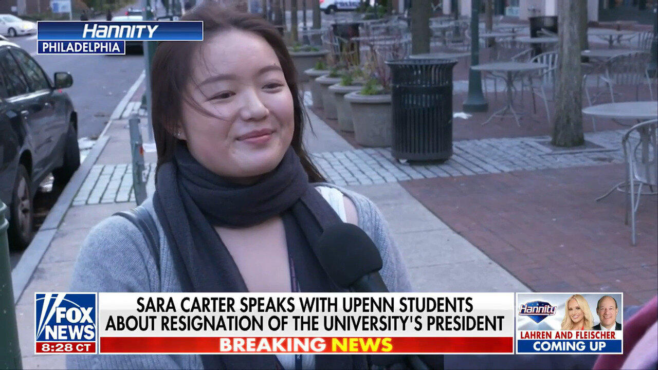 Sara Carter Speaks With UPenn Students Following President's Resignation