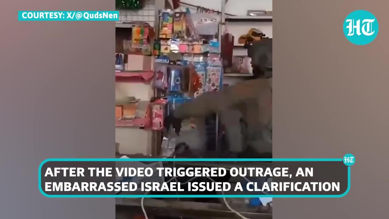 On Cam: Israeli Soldier Vandalises Gaza Toy Store; 'Red-faced' IDF Orders Probe Amid Outrage