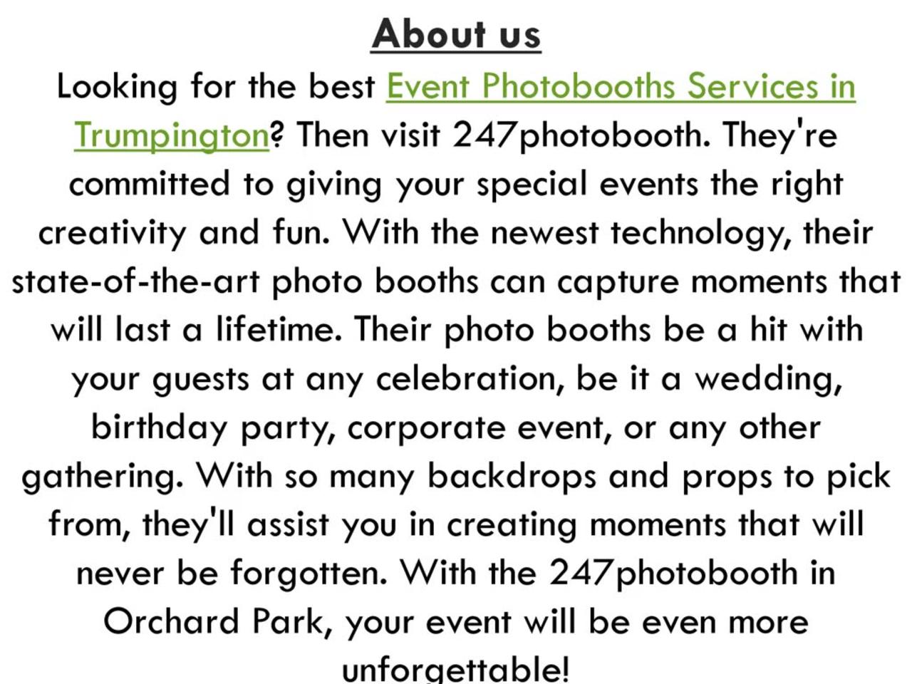Get the best Event Photobooths Services in Trumpington
