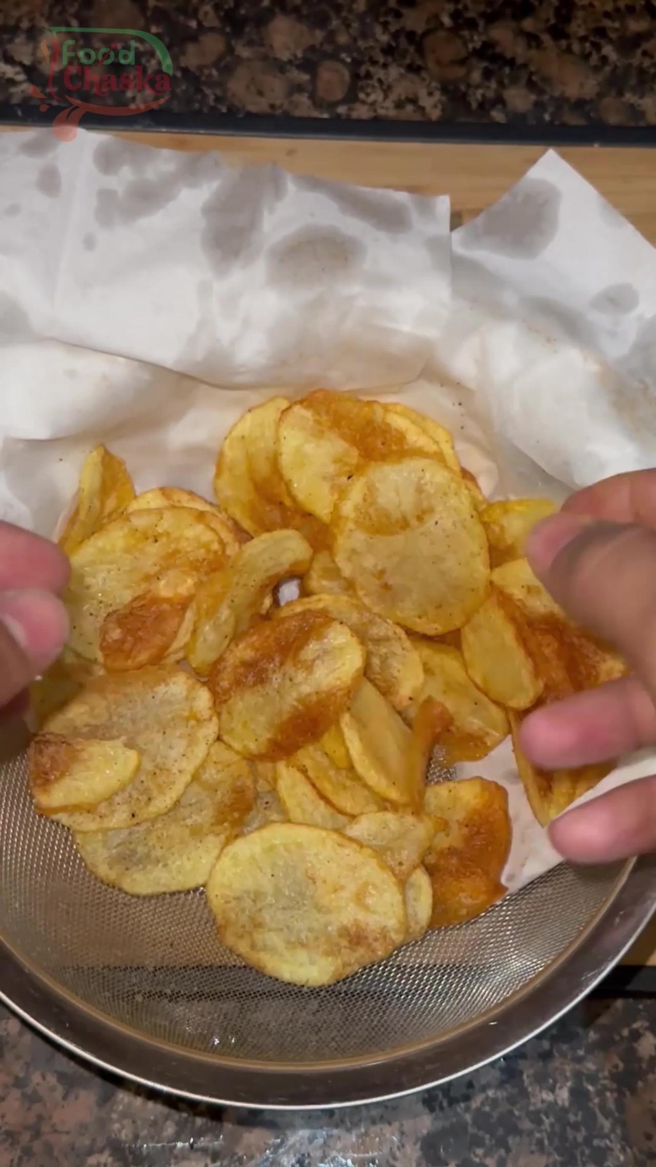 Potato Chips Recipe Crispy Potato Chips Aloo One News Page VIDEO