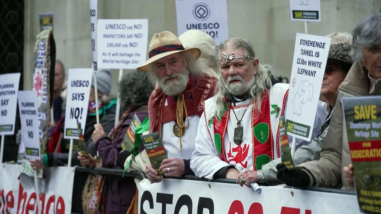 UK campaigners ask court to stop tunnel past Stonehenge site