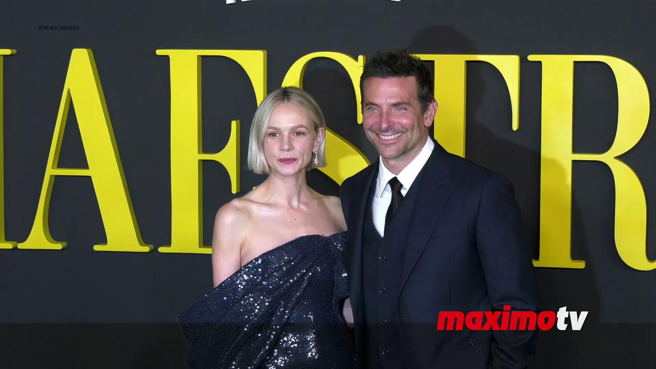 Carey Mulligan and Bradley Cooper attend Netflix's 'Maestro' Los Angeles special screening black carpet