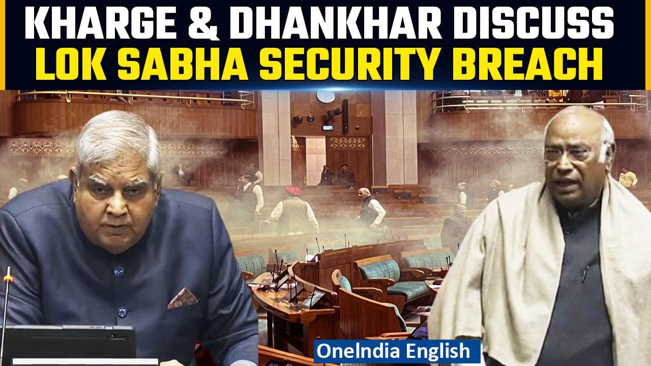 Lok Sabha Security Breach on Parliament Attack Anniversary: Kharge & Dhankhar Discuss| Oneindia News