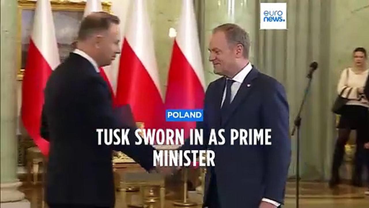 Poland's new PM Donald Tusk sworn in, completing transition of power