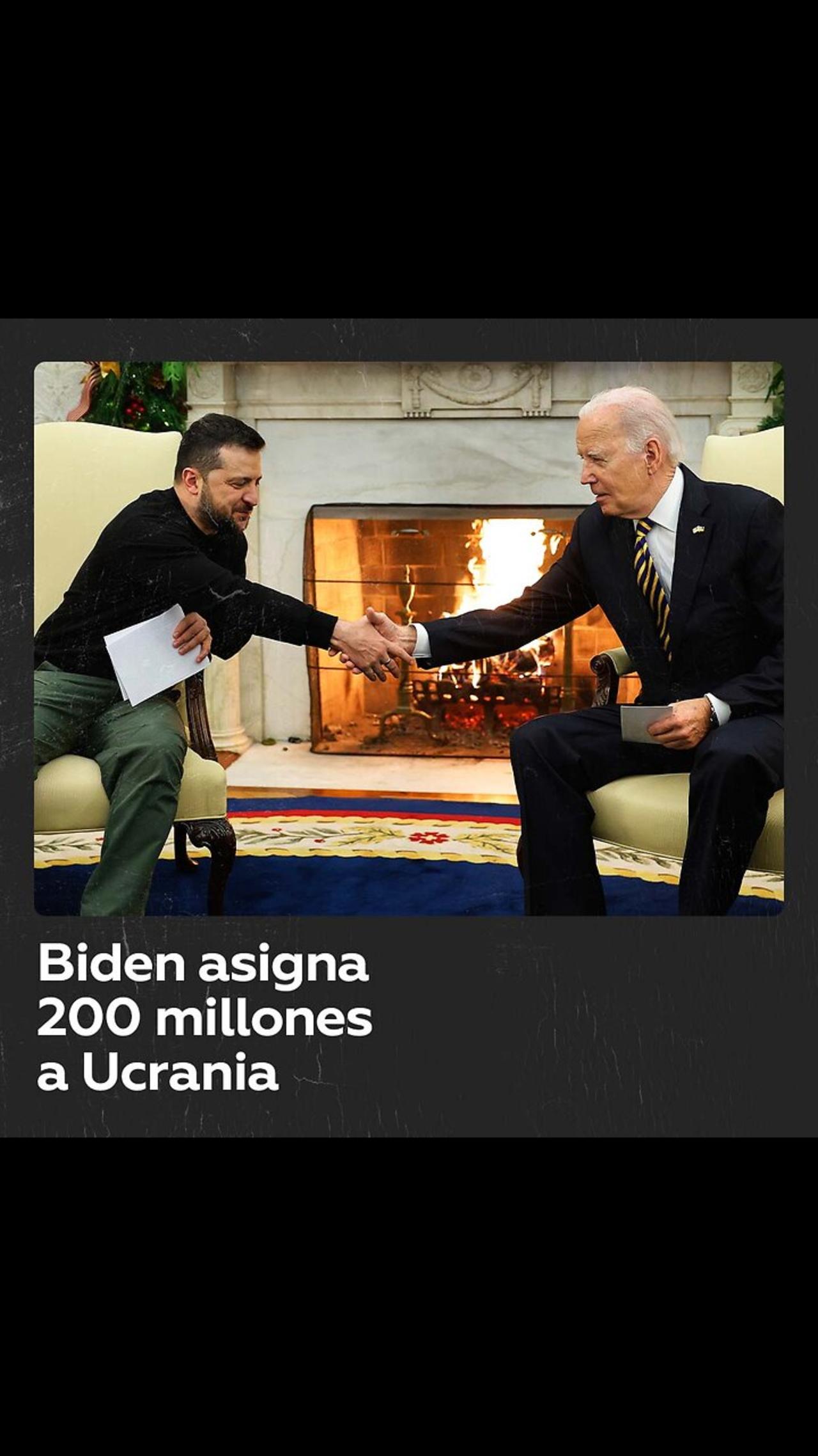 Joe Biden aprueba 200 millones de dólares en ayuda militar para Ucrania