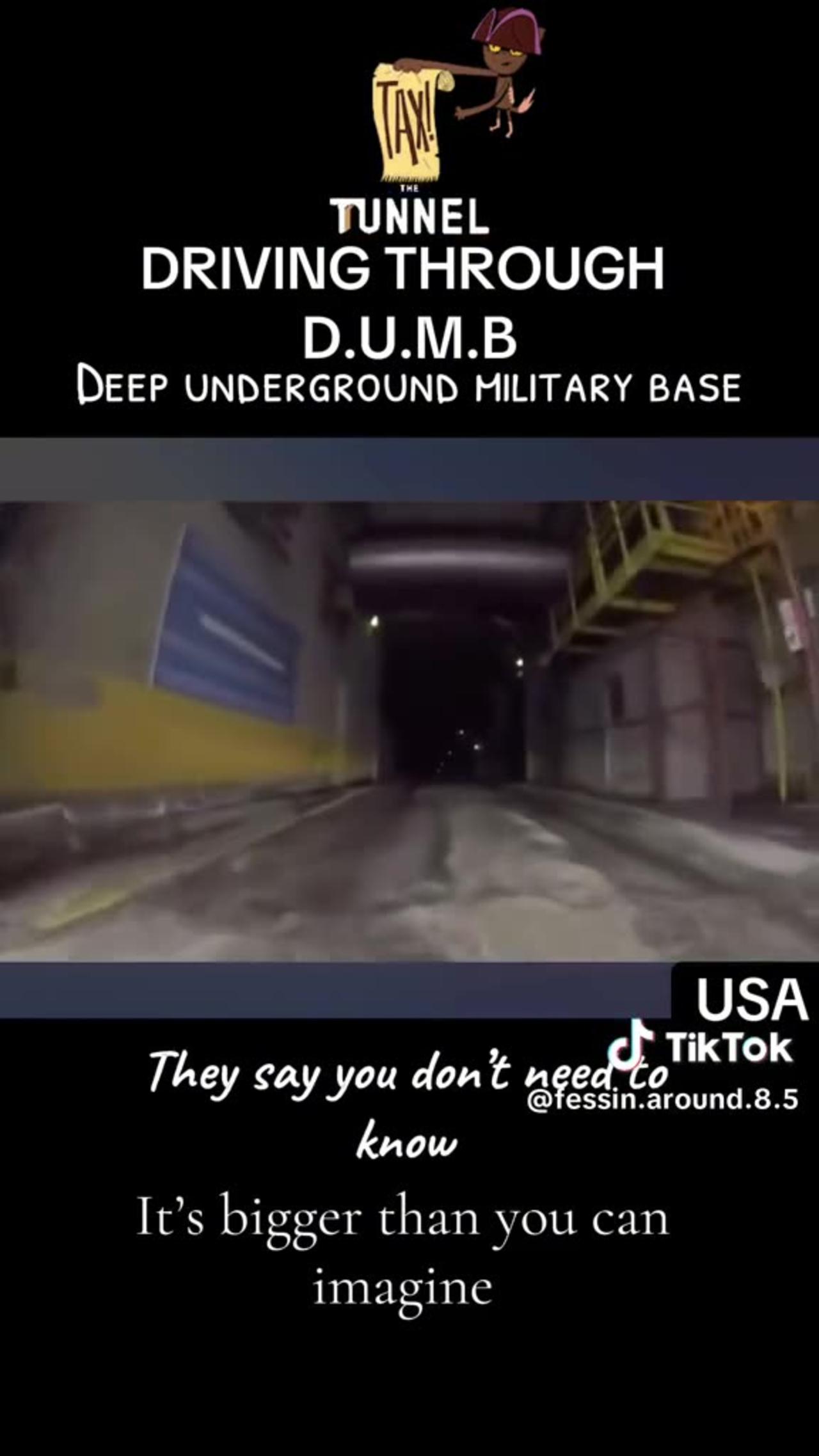 Driving through dumbs deep underground one news page video