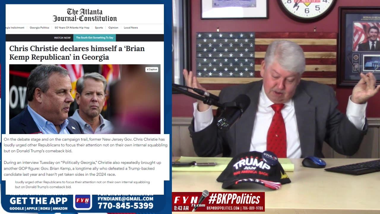 Christie Declares Himself A Brian Kemp Republican In GA