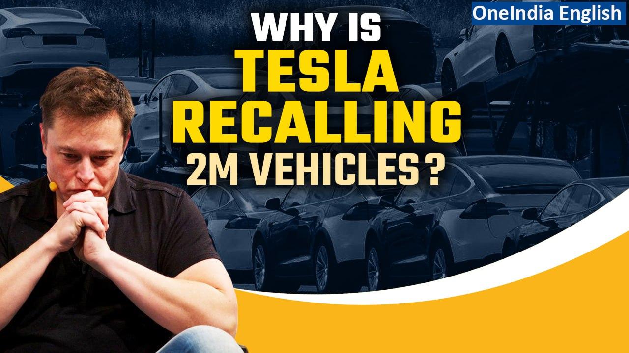 Elon Musk's Tesla Issues Recall for 2 Million Cars in the US Amid Autopilot Concerns| Oneindia News