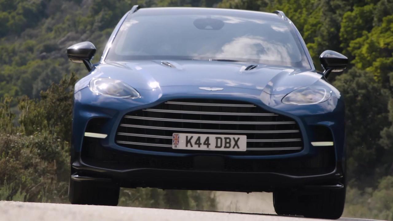 Aston Martin DBX707 in Blue Plasma Driving Video