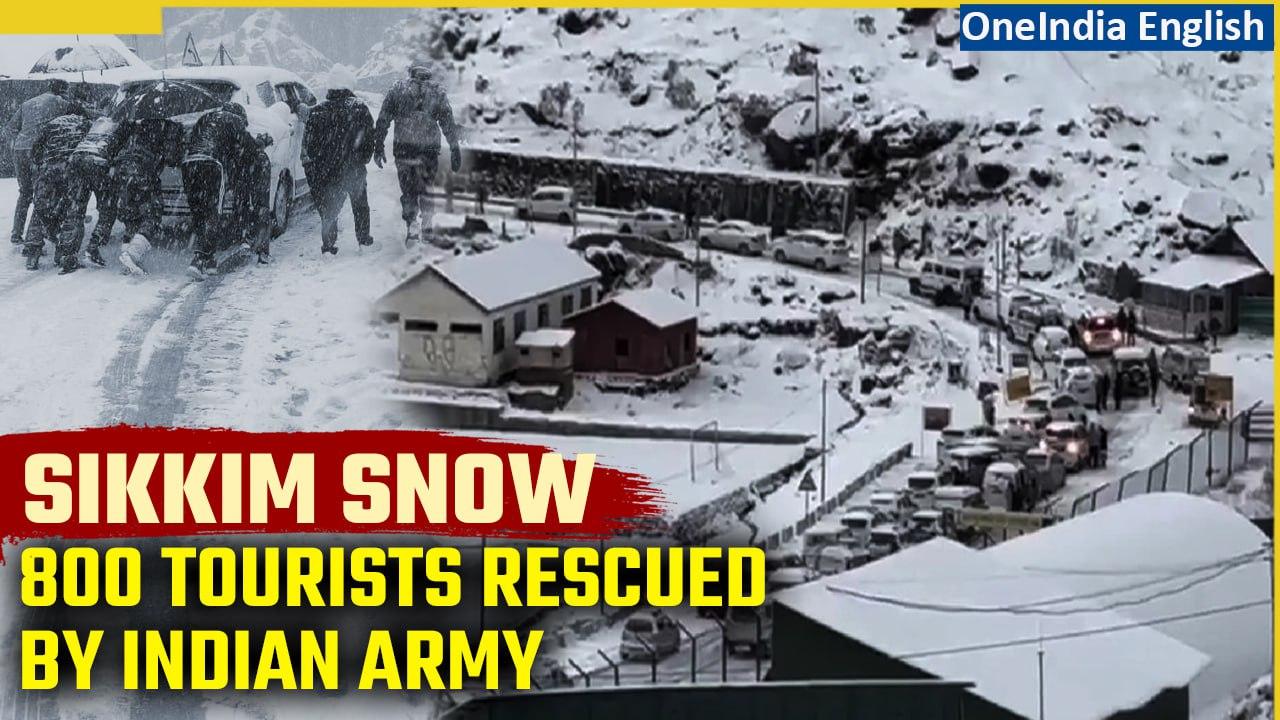 800+ Tourists Stranded in Sikkim Snow Rescued by Indian Army’s Trishakti Corps| Oneindia News