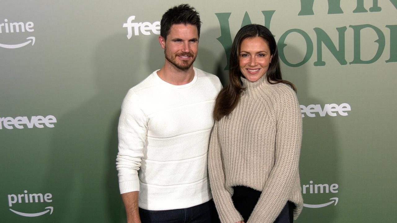 Robbie Amell and Italia Ricci attend Amazon Freevee and Prime Video’s Winter Wonderland 2023 Holiday Party