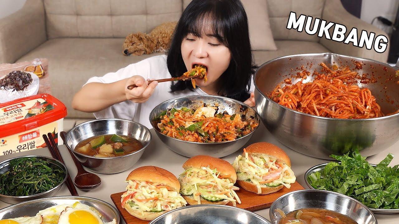 Cooking Mukbang :) Delicious musaengchae - One News Page VIDEO