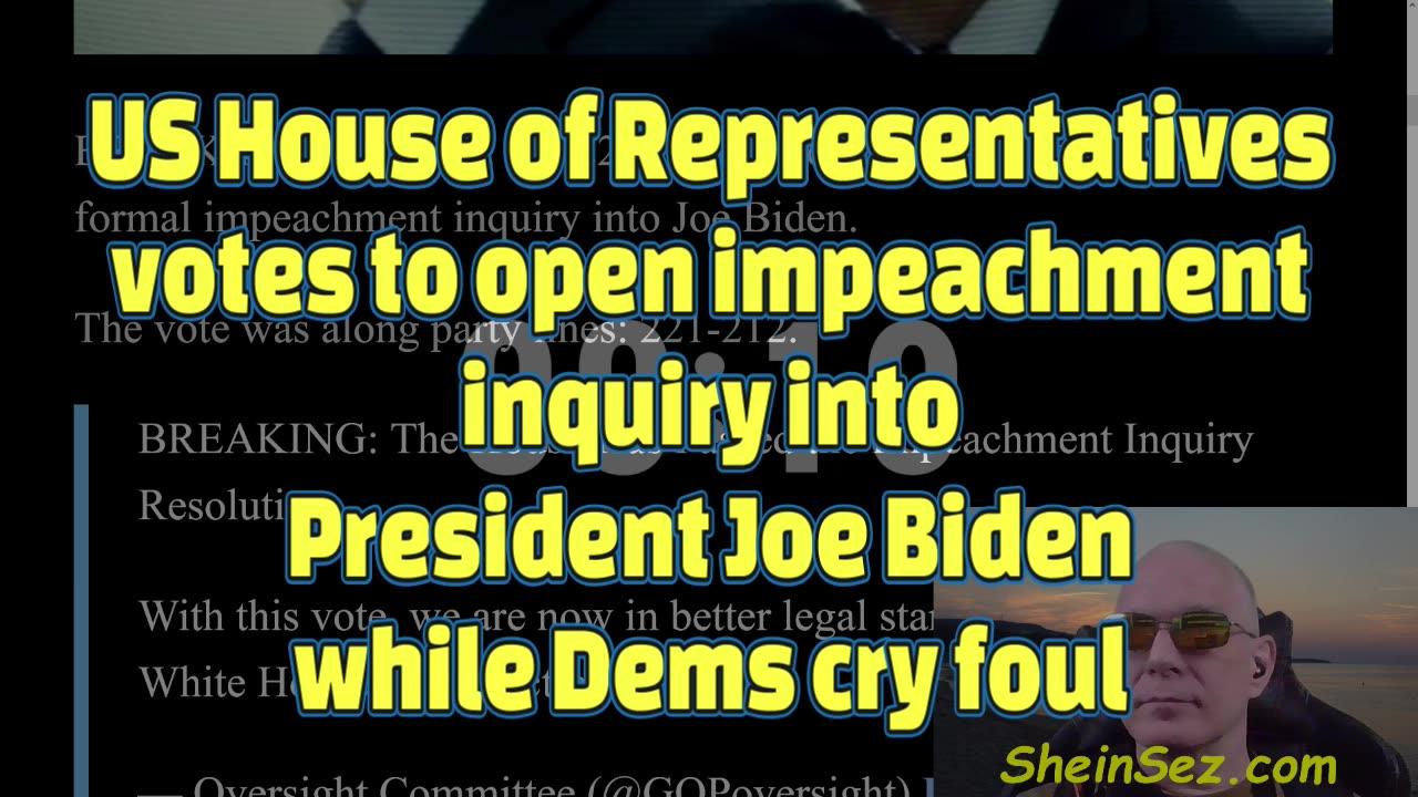Dems  mad after House passes impeachment inquiry resolution in Joe Biden-SheinSez 381