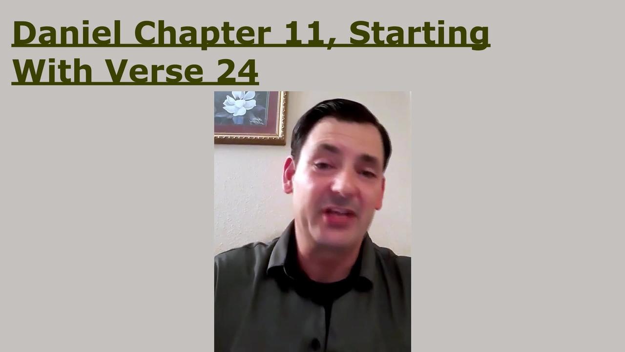 Robby Dickerson Daniel Chapter 11 Verse 24 One News Page VIDEO Robby dickerson daniel chapter 11 verse 24 one news page video