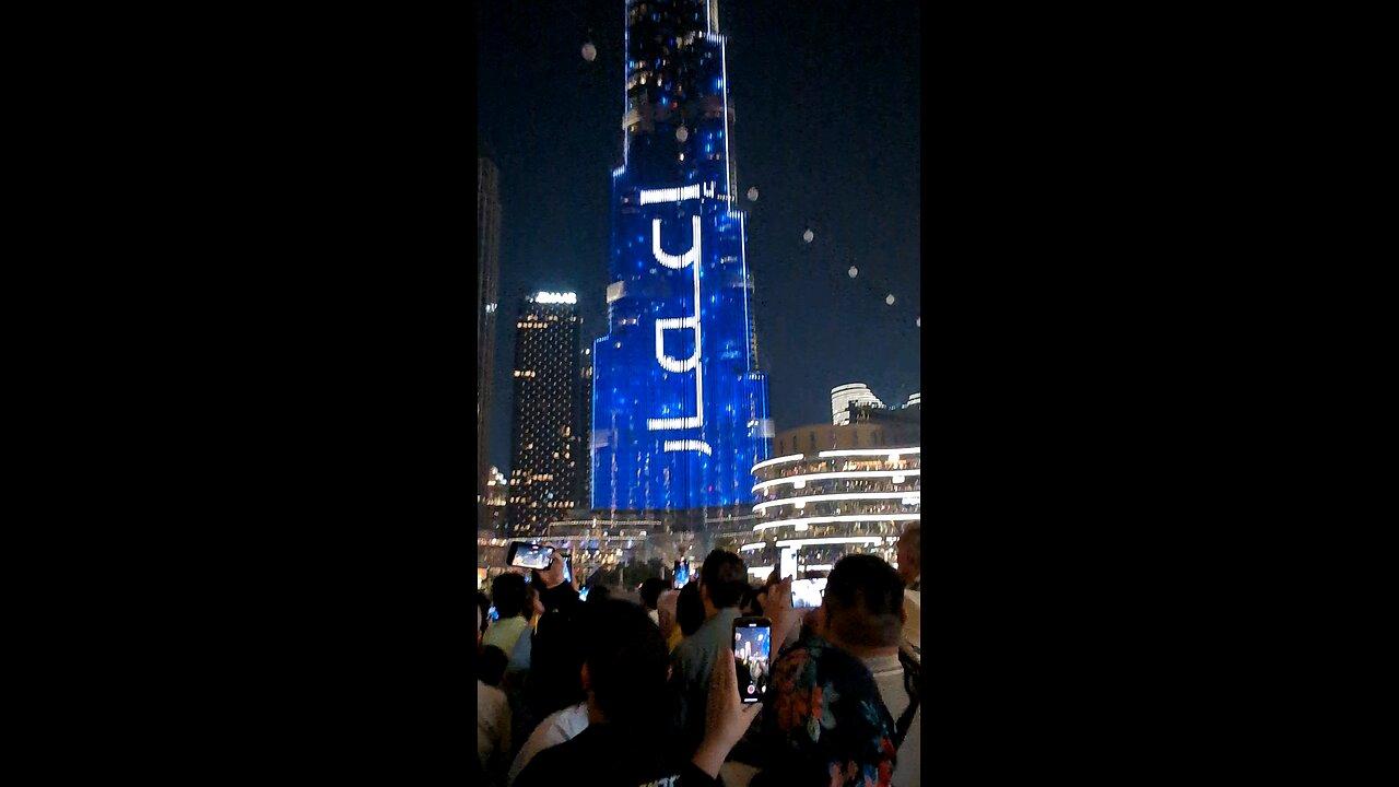Burj Khalifa Light Show with Fountain
