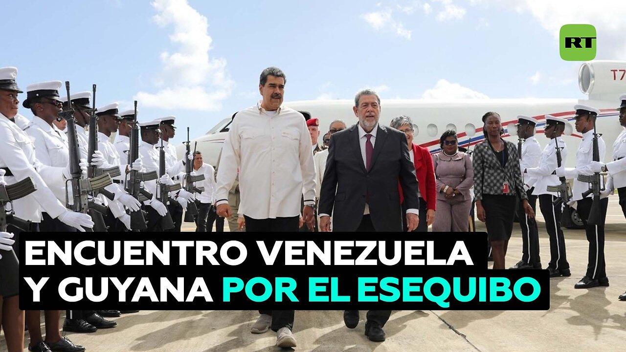 Los presidentes de Venezuela y Guyana se reúnen para tratar el tema del Esequibo