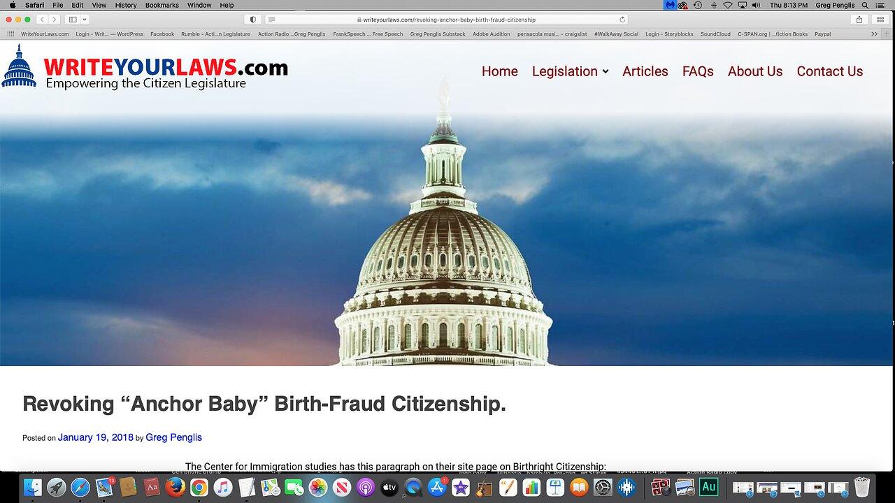 Action Radio: Rep. Brian Babin's Bill Ending "Birthfraud" Citizenship.  Our Bill is Better!