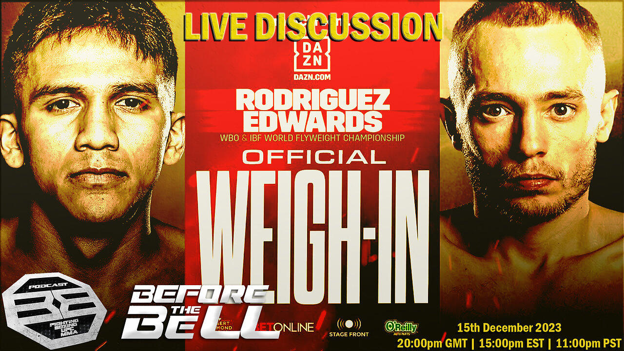 Jesse Rodriguez vs Sunny Edwards: Weigh-In | LIVE COMMENTARY
