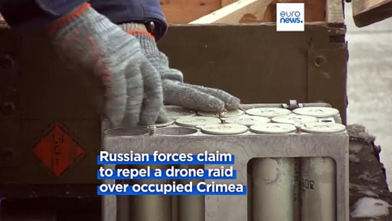Russia claims it shot down Ukrainian drones over occupied Crimea
