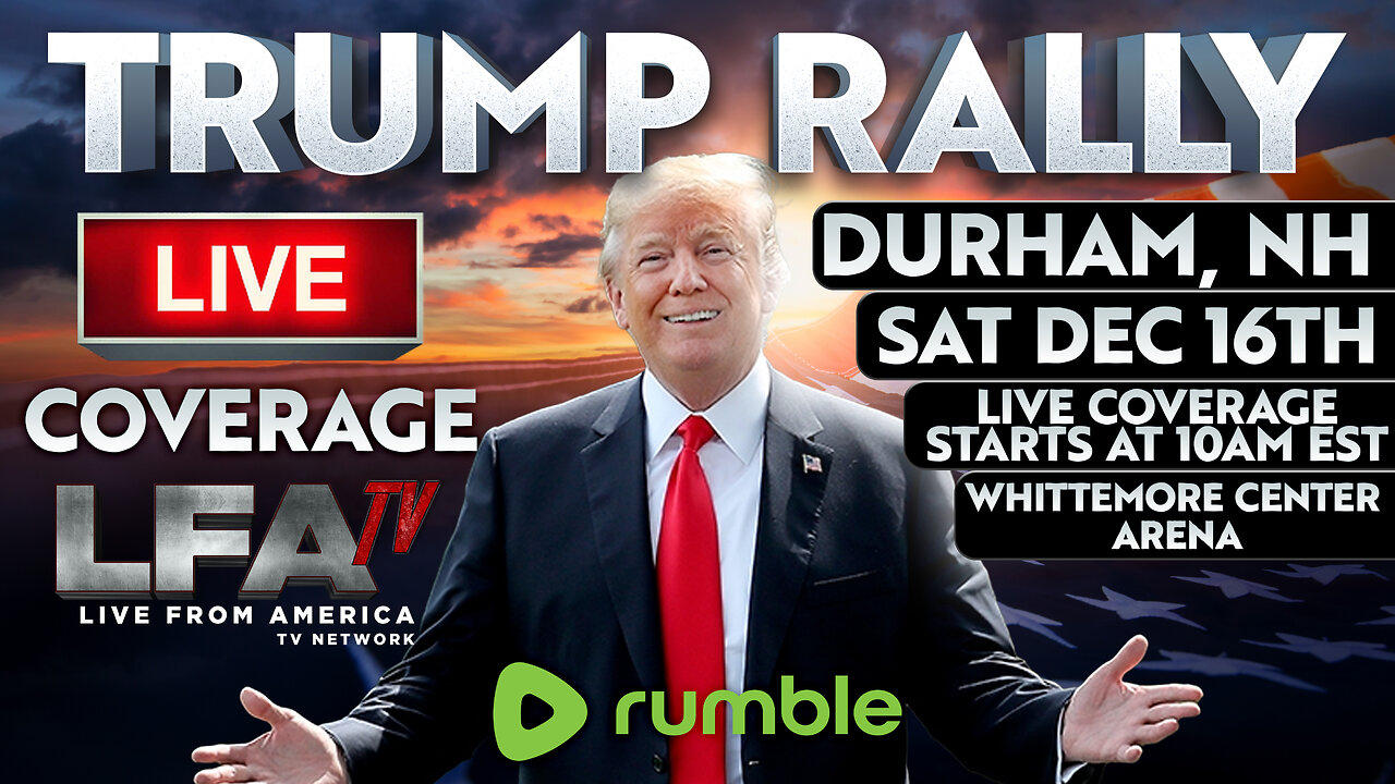 TRUMP RALLY LIVE IN DURHAM NEW HAMPSHIRE