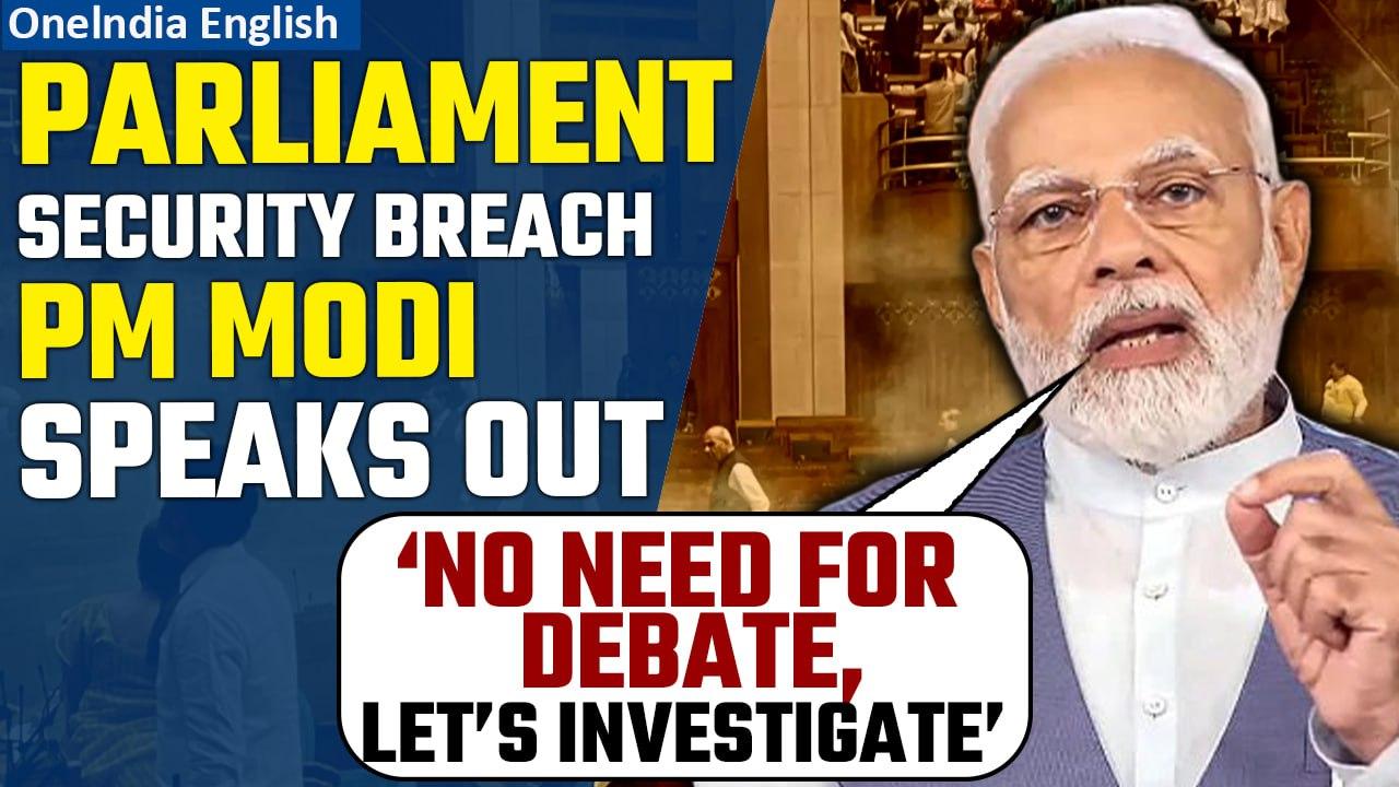 Parliament Security Breach: PM Modi’s First Statement On Incident, Questions Opposition| Oneindia
