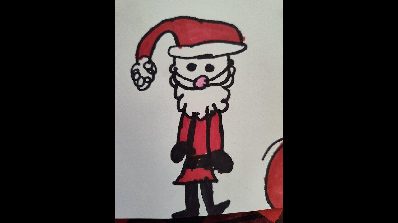 Drawing Santa for kids by Millie One News Page VIDEO