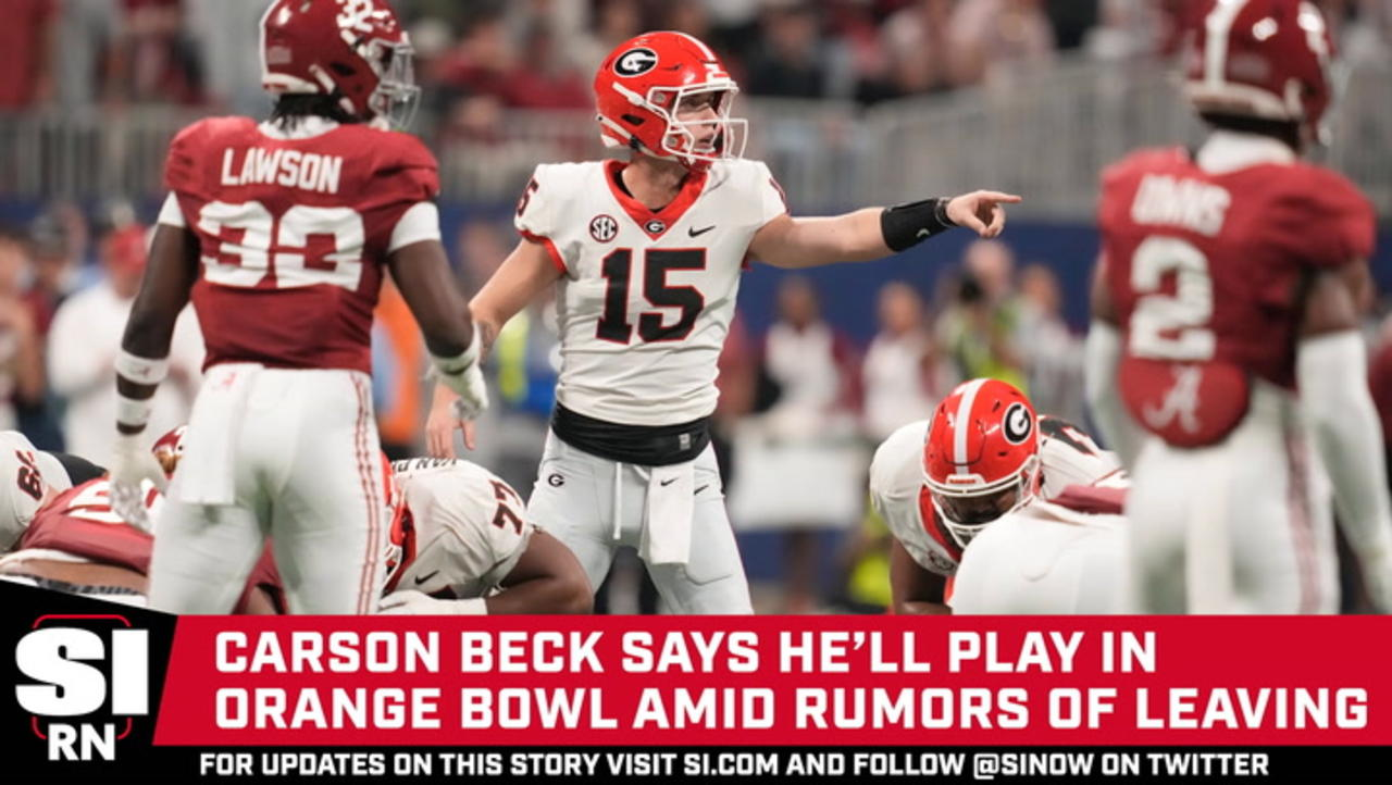 Georgia’s Carson Beck Says He’ll Play in Orange Bowl Amid Rumors of Leaving