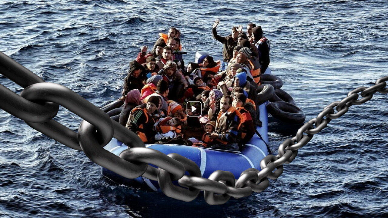Metal chains - Keeping migrant boats out of UK