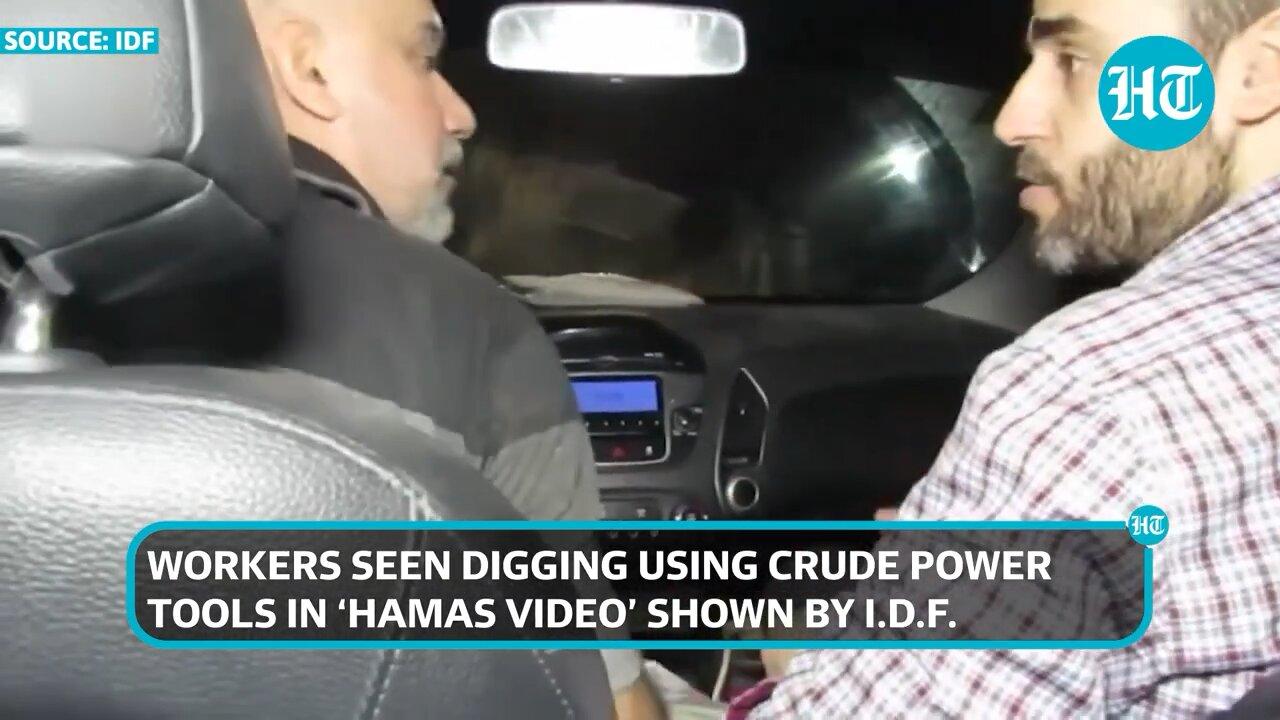 Watch Hamas Leader With $300,000 Bounty Driving Car Inside Gaza Tunnel | Israel Says 'Biggest'.