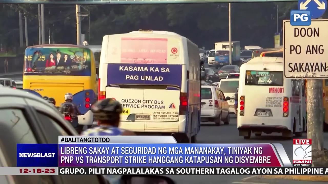 Libreng sakay at seguridad ng mga mananakay, tiniyak ng PNP vs transport strike