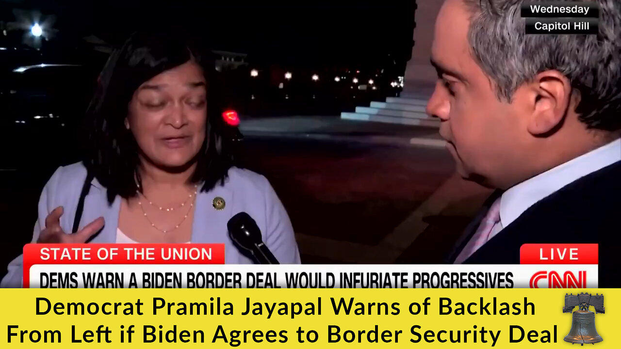 Democrat Pramila Jayapal Warns of Backlash From Left if Biden Agrees to Border Security Deal