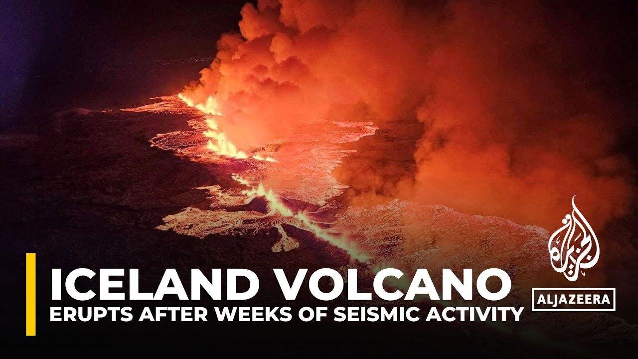Iceland volcano erupts, spewing lava, smoke after weeks of earthquakes