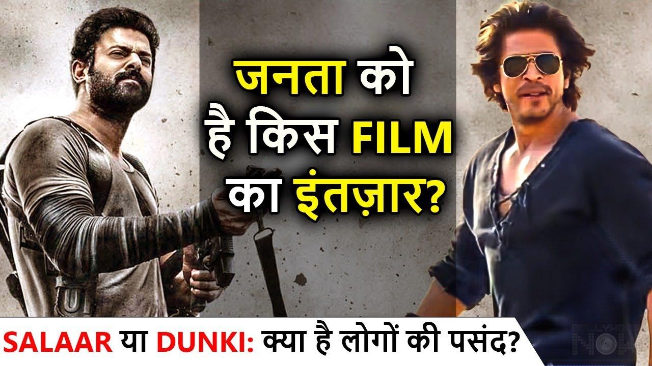 Shahrukh's Dunki leaves Prabhas' Salaar behind, which film are people waiting for? Audience Poll
