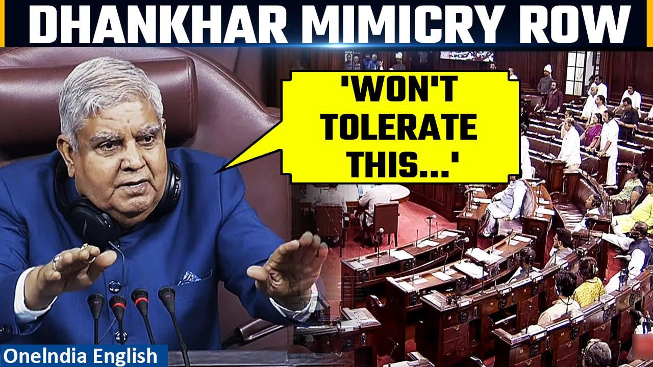 Dhankhar Mimicry Row | Rajya Sabha Chairman Stresses Dignity Amidst Mimicry Incident | Oneindia
