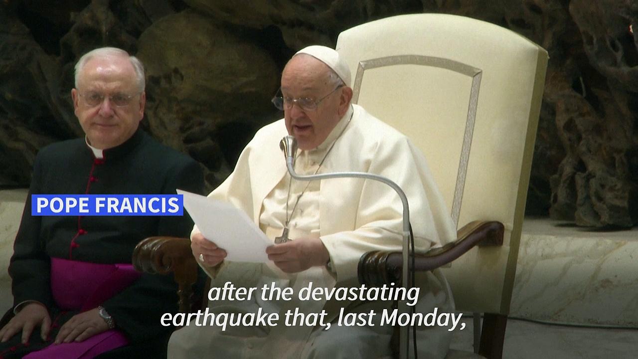 Pope Francis offers prayer for China earthquake victims