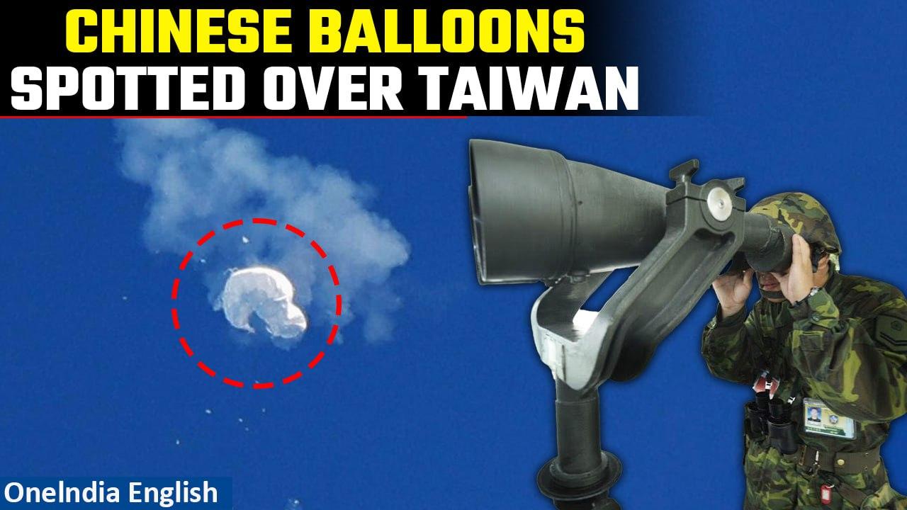 Taiwan reports Chinese balloons crossing sensitive median line; raises security concerns | Oneindia