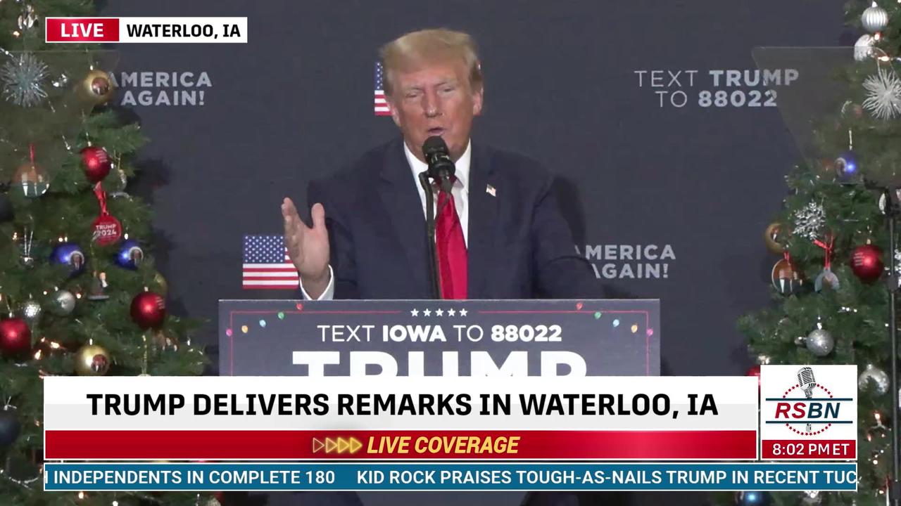FULL SPEECH: President Trump to Speak at Iowa Commit to Caucus Event in Waterloo, Iowa - 12/19/23