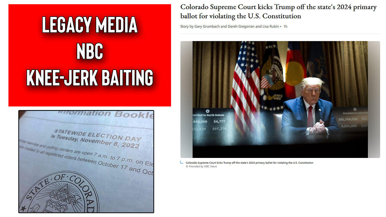 BREAKING: Media Runs With Knee-Jerk Colorado OPINION On Donald Trump