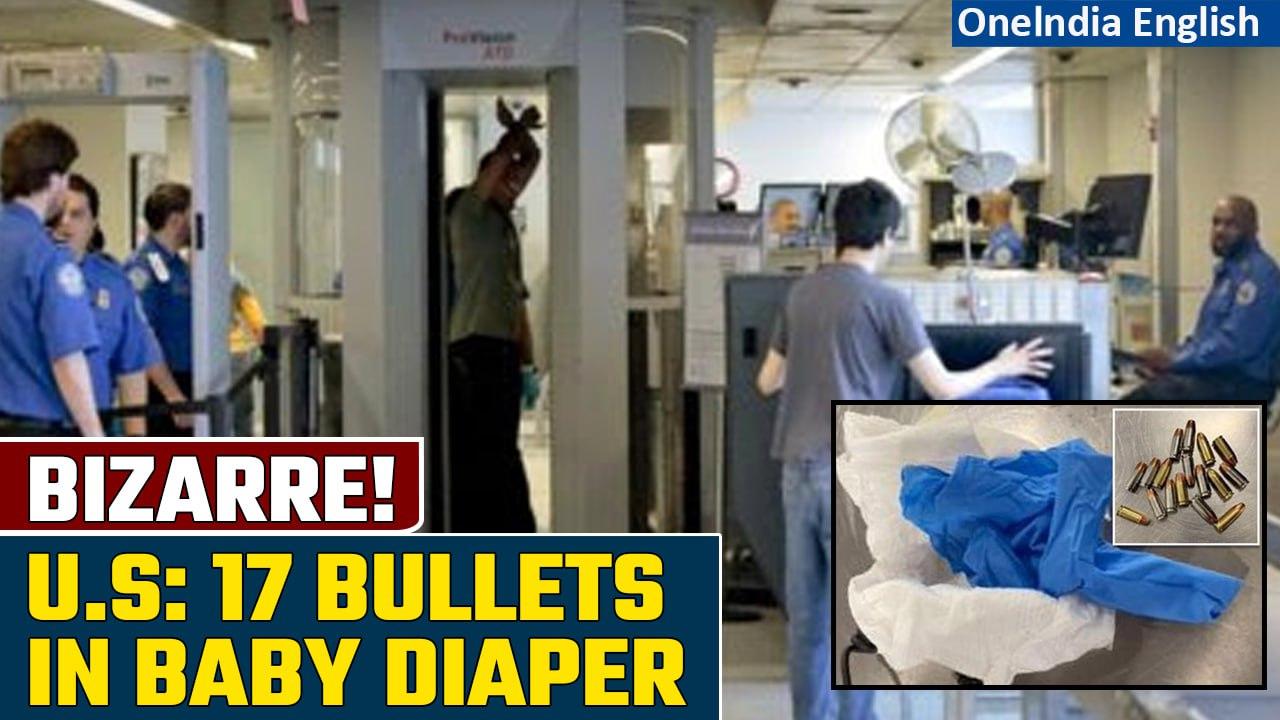 Watch! How a man hid 17 bullets in a baby diaper | Caught at US Airport | Oneindia News