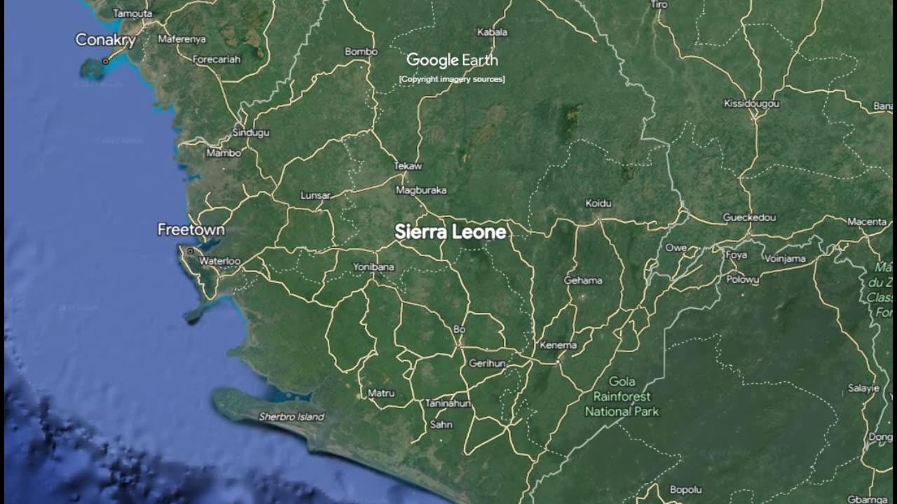 "A 71,740km Zoom into Sierra Leone 🚀🏞️: Unveiling West Africa's Coastal Gem! #SierraLeoneZoom"