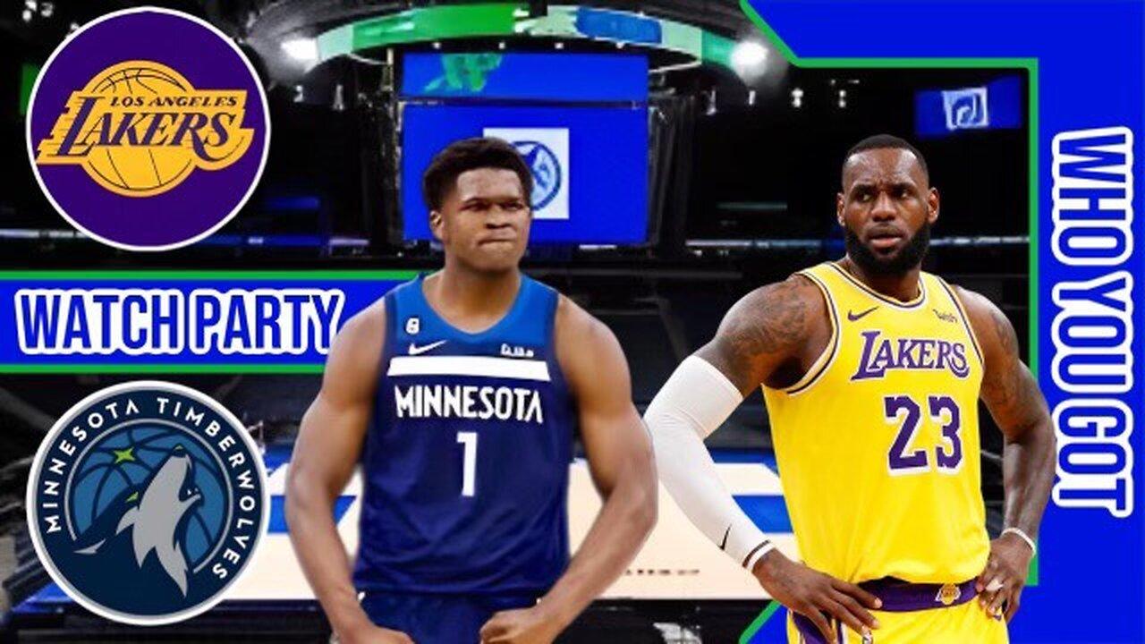LA Lakers vs Minnesota Timberwolves | Play by Play/Live Watch Party Stream | NBA 2023