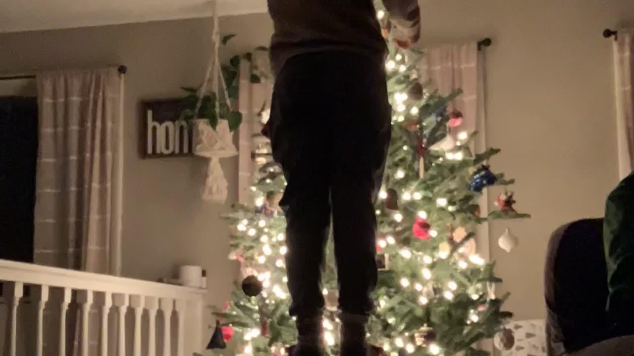 Decorating our Christmas tree (Timelapse)