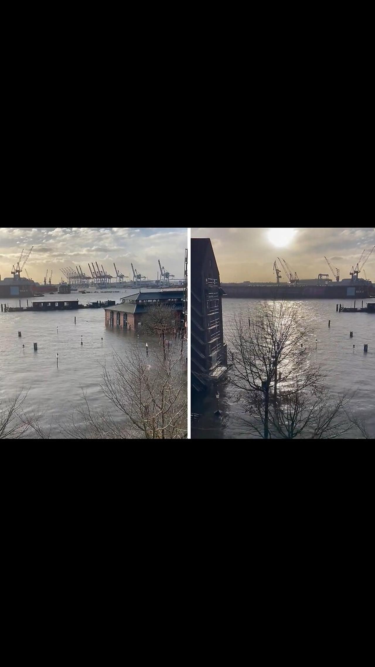 Hamburg, Germany hit by heavy floods